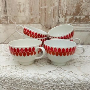 Coffee cups, Melitta, 6 pieces, 70s