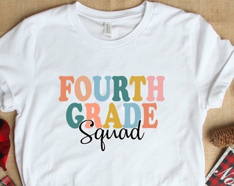 Fourth Grade Squad Matching Shirts, 4th Grade Squad Tshirt, Teacher Team Shirt, Teacher Squad Shirt Gift