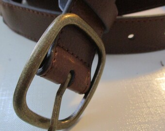 1 of 2 old belts with braided inserts / braided, size 100 or 95, 2.7 or 3 cm wide, versatile, d'braun or h'braun