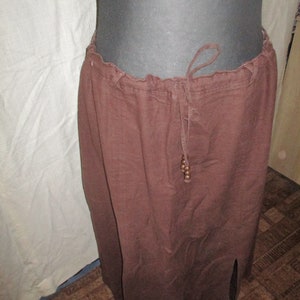 Ladies summer set, size 50/52, skirt, tunic, belt, chain, earth colors, with addition to the set. image 3