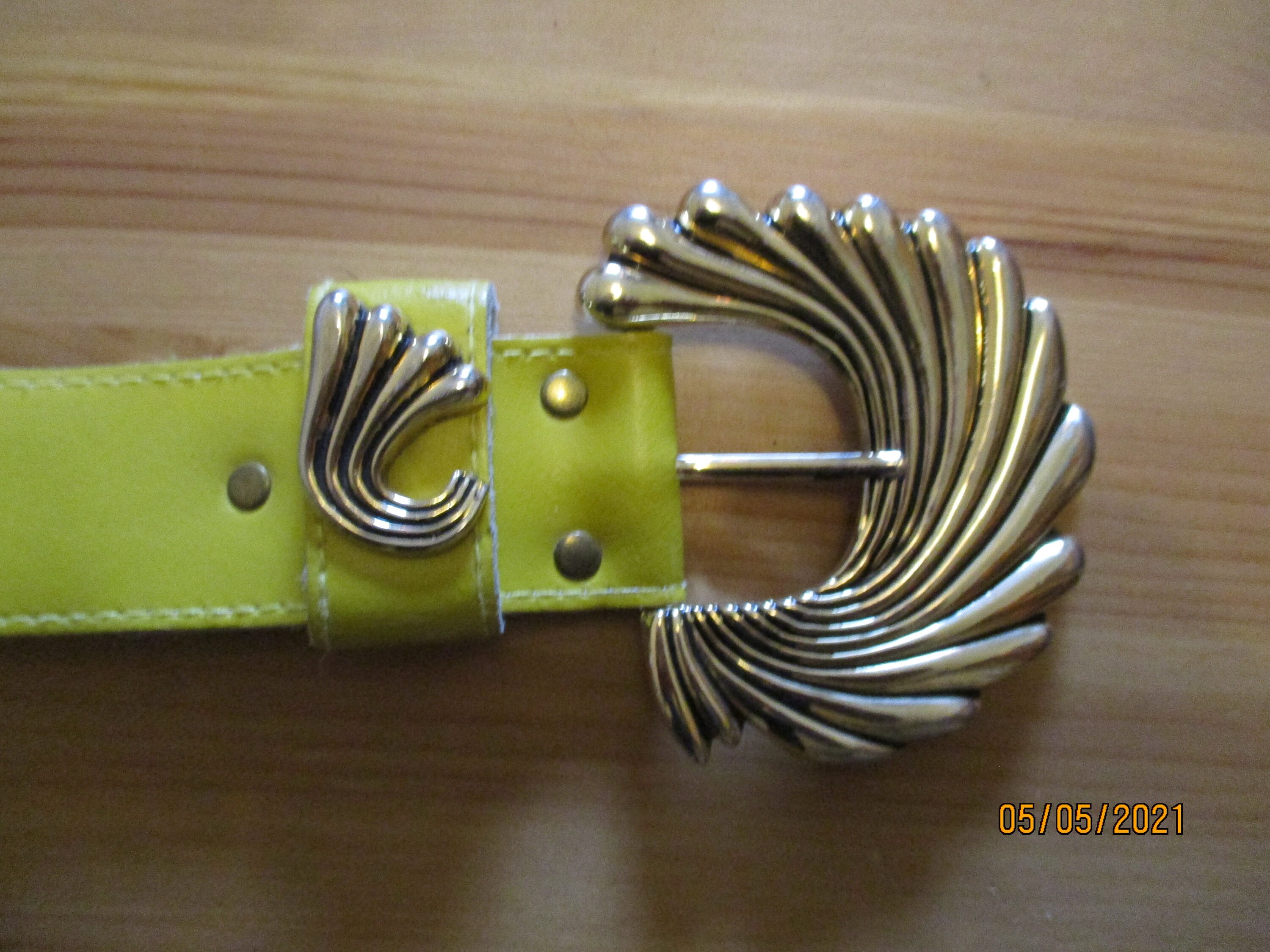 Boucle De Ceinture Vintage Livonia - Style Pêcheur - Argentée - Occasion