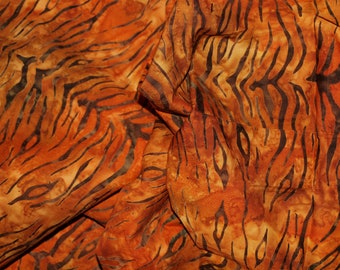 Fabric Batik Tiger Pattern