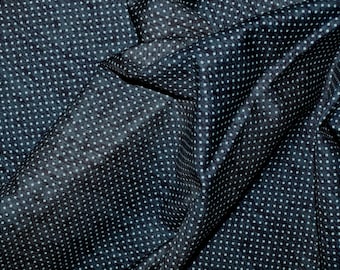 Stof kleine stippen blauw