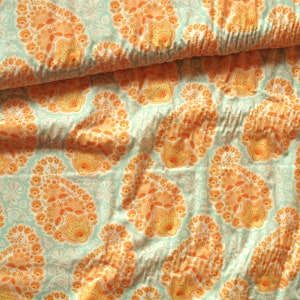 Stoff Voile Paisley Amber Bild 3