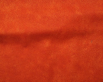 Hexagones en tissu orange-rouge 0,2 m