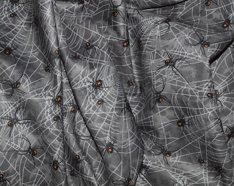 Stoff Spinnen und Spinnennetze