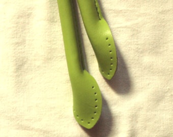 Taschengriffe 70cm echtes Leder apfelgrün