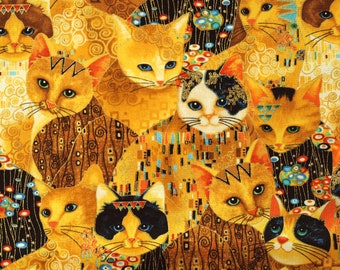 Fabric mystical cats