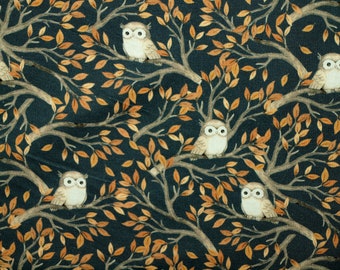 fabric owls in tree