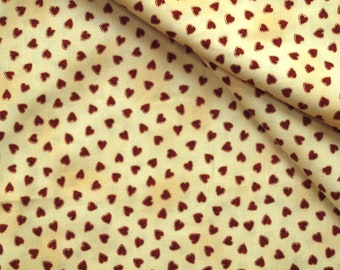 Fabric red hearts