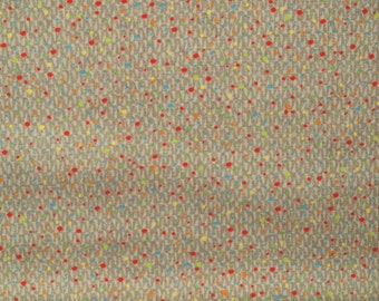 Fabric confetti dots on grey