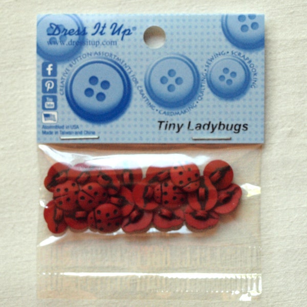 Boutons coccinelle petit