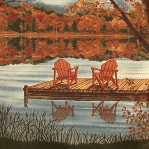 Fabric Tranquillity by the lake image 1