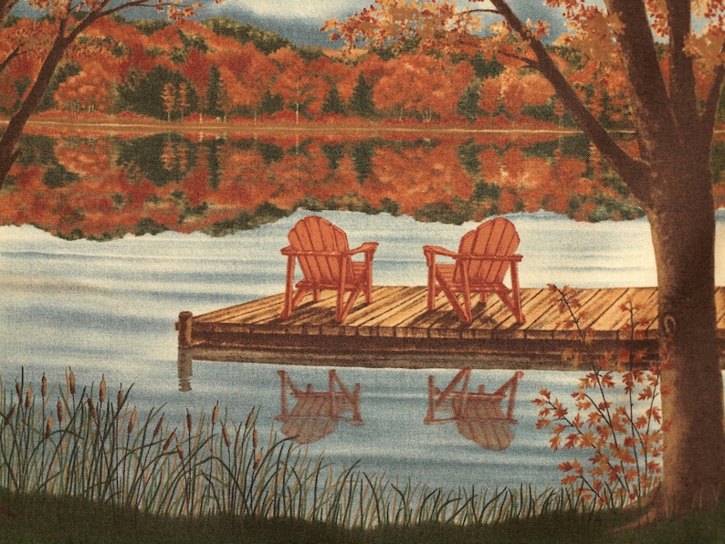 Fabric Tranquillity by the lake image 1