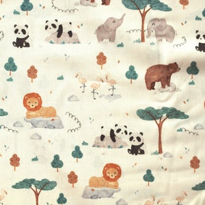 tissu avec des animaux sauvages