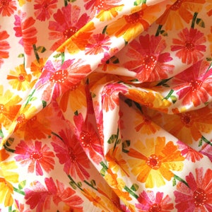 Fabric colorful flowers