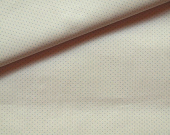 Stof mini dots wit lichtblauw