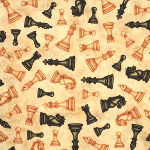 Fabric chess game small patterned