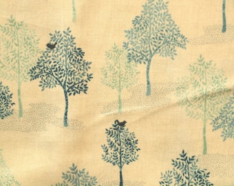 Fabric trees blue natural