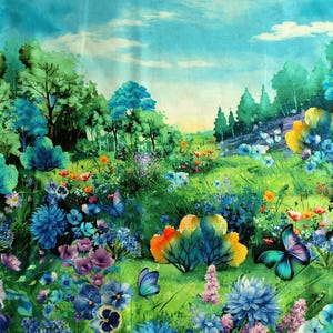 Tygpanel blomsteräng