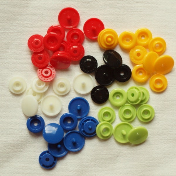 Snap fasteners mixture starter bag1 KAM snaps 30 pieces