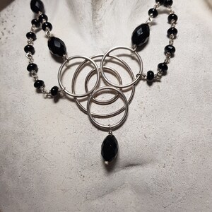 ONYX NECKLACE, MEDIEVAL Necklace, Express Your Individuality With This Beautifully Designed Onyx Necklace For Women image 4