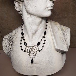 ONYX NECKLACE, MEDIEVAL Necklace, Express Your Individuality With This Beautifully Designed Onyx Necklace For Women image 5