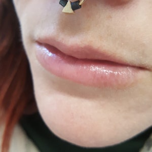 SEPTUM NOSE RING, Piercing Nose, Make A Statement With A Bold And Beautiful Gold Nose Ring Upgrade Perfect For Any Occasion image 2