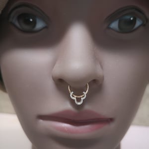 NOSE PIERCING, SEPTUM Piercing, Upgrade Your Style With This Stunning Handcrafted Gold Nose Ring Piercing"