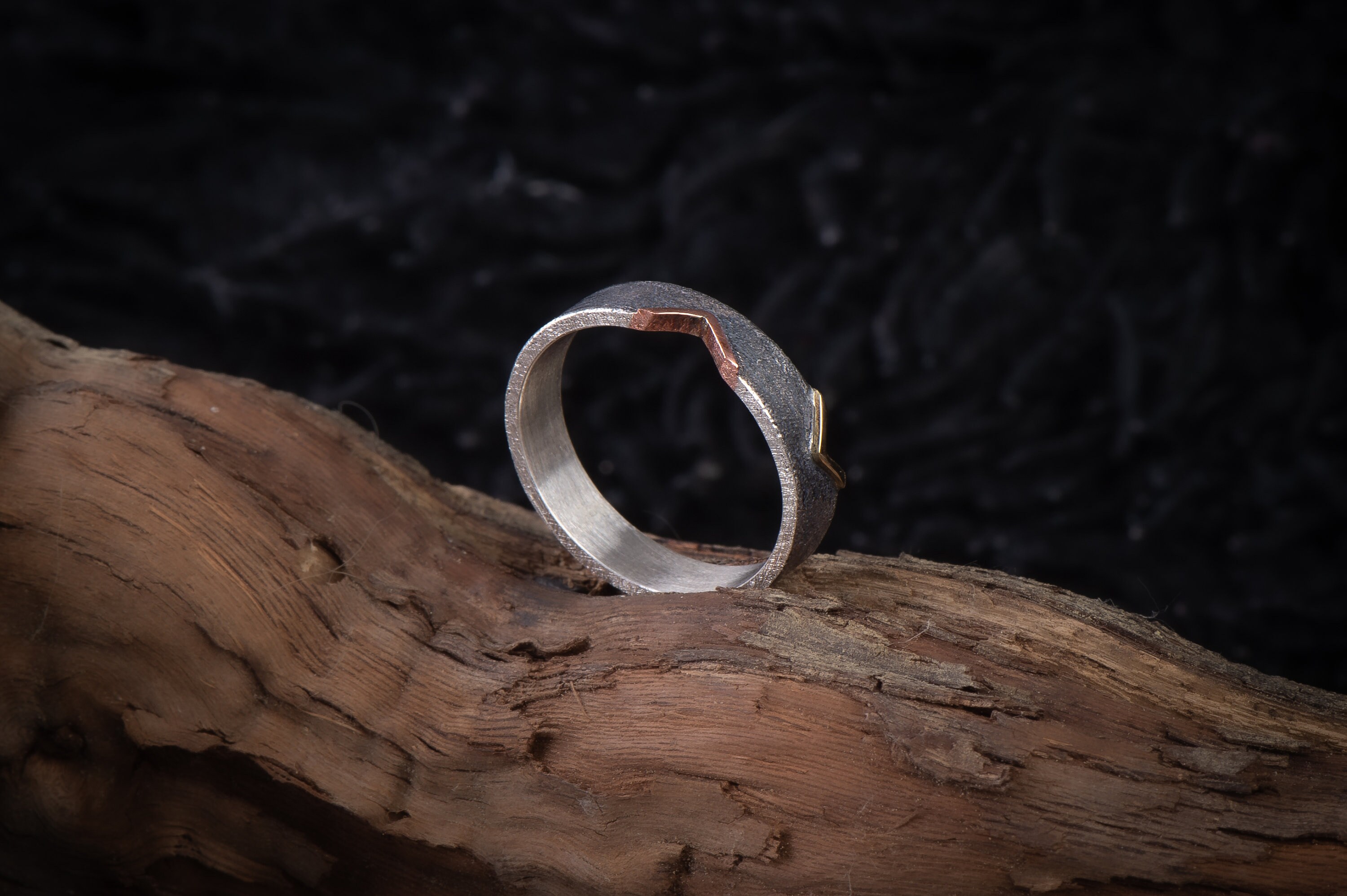 Handmade Sterling Silver Forked Lightning Ring - Solid 925 Silver, Any Size
