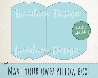 Pillow Box Svg Etsy