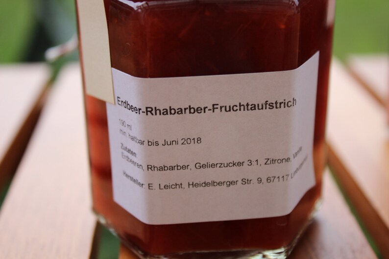 Erdbeer-Rhabarber Fruchtaufstrich Bild 3