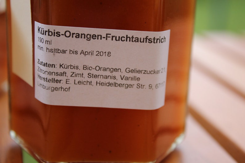 Kürbis-Orangen-Konfitüre Bild 3