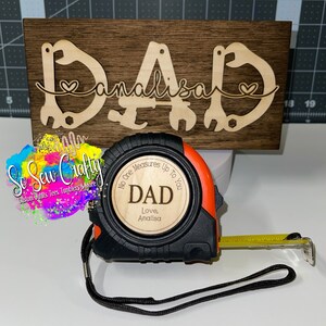 Custom Dad Wooden Sign, Dad with children’s names, Dad and Kid Names, Father’s Day Gift, Father’s Day Sign