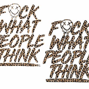 FK What People Think Cheetah Leopard PNG, F What People Think Design