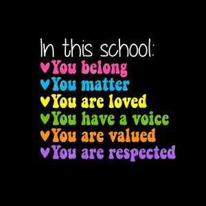 In This School You Belong PNG, Teacher PNG, School design