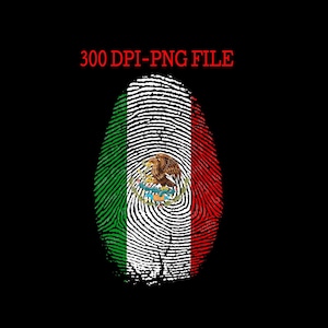 Mexico Flag Fingerprint png, Mexico png, Mexican American design