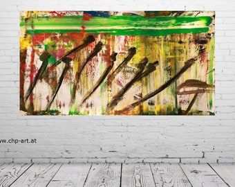 Large Acrylic Painting XXL Modern CHP1798 Hand Painted Image Art Abstract 160 x 90 cm unframed rolled delivered