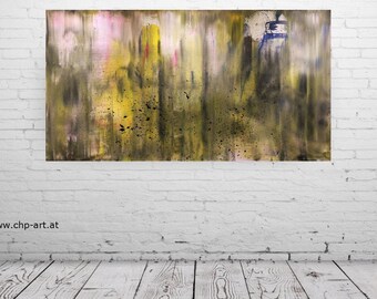 Großes Acryl Gemälde XXL Modern CHP1532 Handgemalt Bild Kunst Abstrakt 160x90cm ungerahmt gerollt geliefert