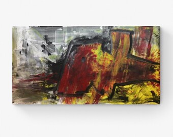 Large acrylic painting XXL modern CHP1966 hand-painted picture art abstract 160 x 90 cm delivered unframed rolled