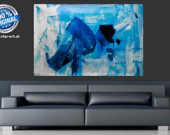 Large Acrylic Painting XXL Modern CHP1865 Hand Painted Picture Art Abstract 160 x 110 cm unframed rolled delivered