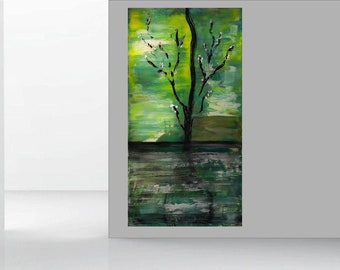 Large Acrylic Painting XXL Modern CHP E Hand Painted Picture Art Abstract 210 x 110 cm unframed rolled delivered