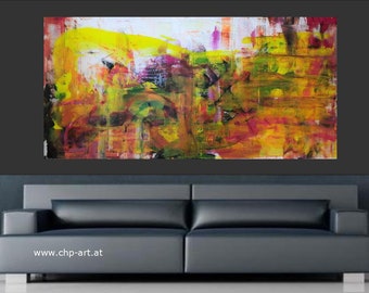 Large Acrylic Painting XXL Modern CHP1834 Hand Painted Image Art Abstract 200 x 100 cm unframed rolled delivered