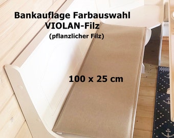 Seat cushion VIOLAN felt, 100 x 25 cm