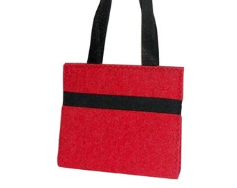 Folder bag in woolFelt with decorative seam with DIN A4 folder, shoulder bag, office bag, shoulder bag, folder envelope, carrying bag