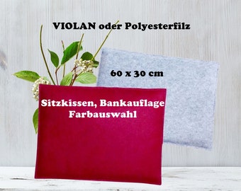 Seat cushion felt, 60 x 30 cm