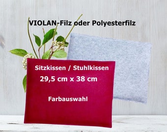 Sitzkissen Filz, 29,5 x 38 cm, Wunschfarbe