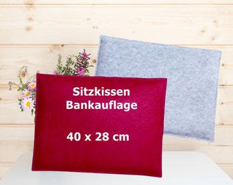 Sitzkissen Filz, 40 x 28 cm, Wunschfarbe