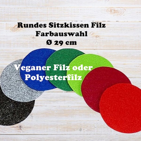 Seat cushion felt, Ø 29 cm, color selection