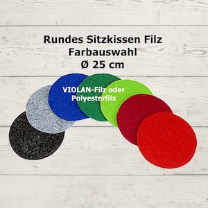 Sitzkissen Filz, Ø 25 cm, Farbauswahl Bild 1